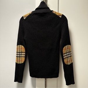 Original Burberry Wool Turtle Neck Sweater Grey XS